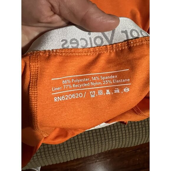 OUTDOOR VOICES COURTDRESS,TENNIS DRESS BUILD IN SHORTS, POCKET, ORANGE, TENNIS - Picture 7 of 8